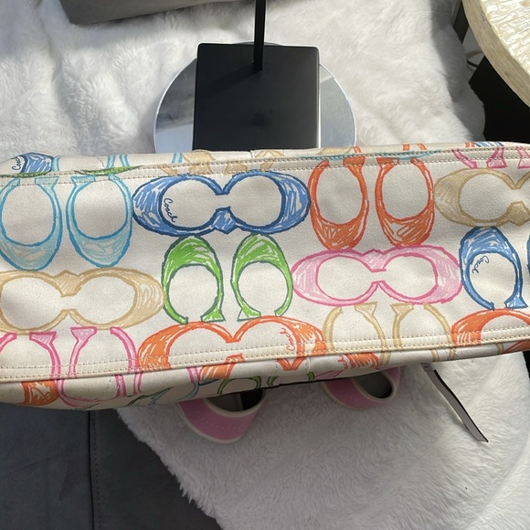 ❤️Coach Hampton Scribble Handbag Vintage - Picture 7 of 16